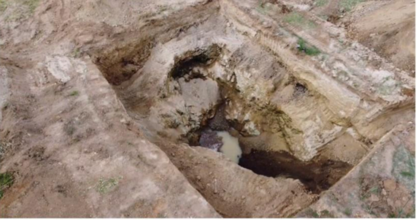 Final Picture after Excavation of an open well
